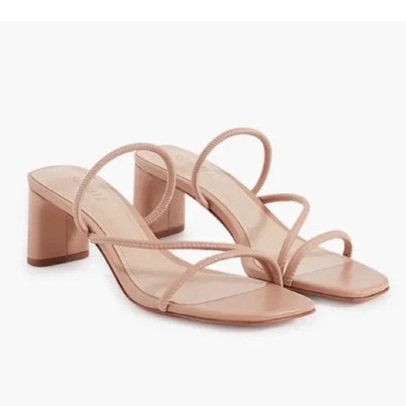 SCHUTZ Shoes - SCHUTZ Blush Strappy Block Heels
